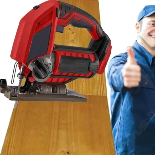 20V Jig Saw Compatible with Bauer 20V Cordless Variable Speed Jig Saw (1773C-B) - Blade Speed Control (0-2400 SPM) for making precise straight or intricate curved cuts (Tool Only - No Battery)